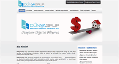Desktop Screenshot of dunya-grup.com.tr