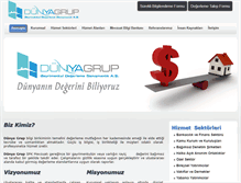 Tablet Screenshot of dunya-grup.com.tr